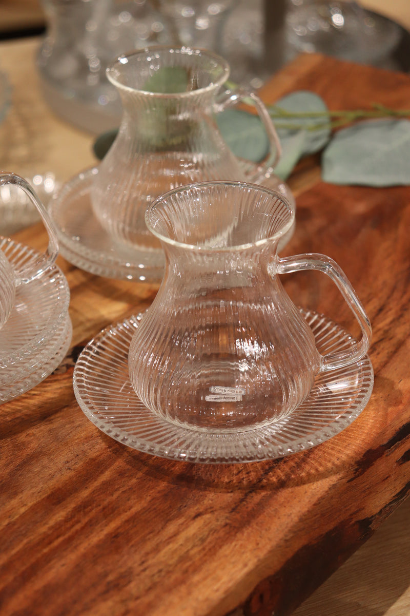 Glas Untersetzer Set 6 tlg.