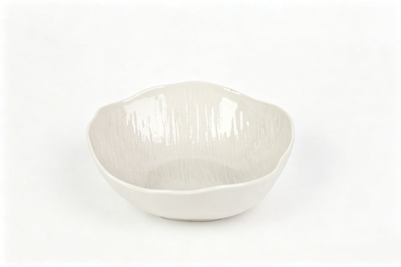 Cermico Weiss Servierschüssel / Salatschüssel 23,5cm