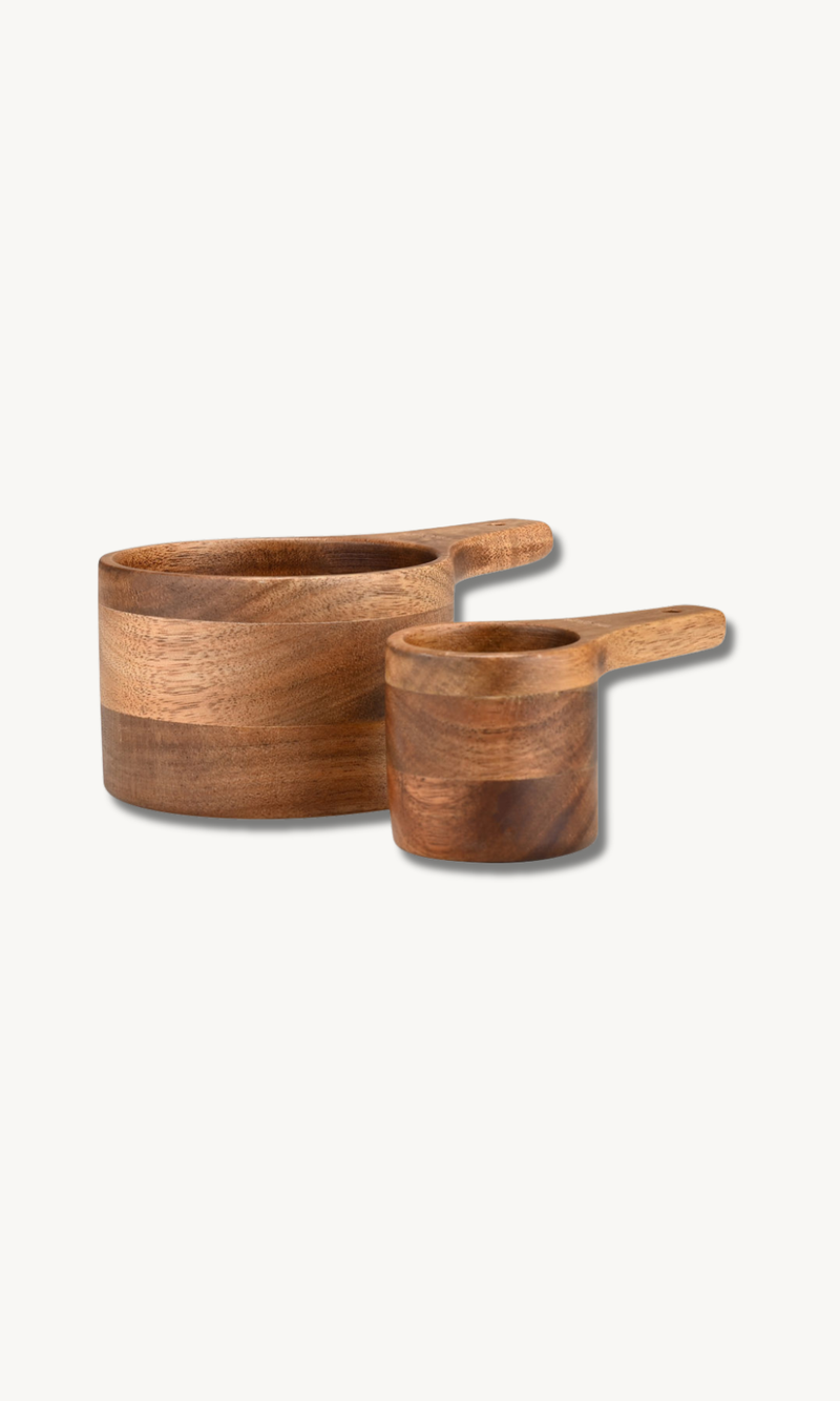 Messlöffel Set aus Akazie 2-teilig