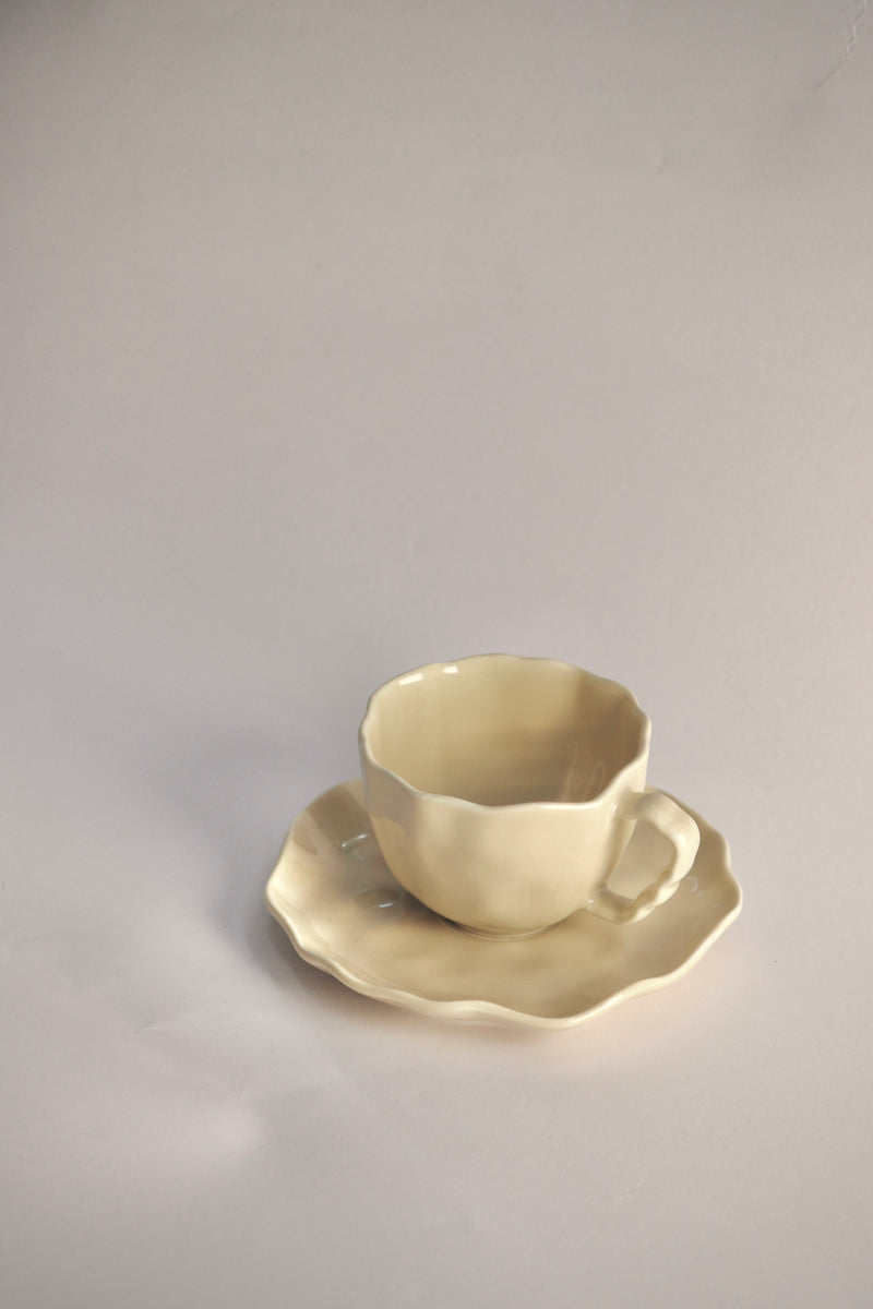 Angles Beige Mokkaset 12 teilig für 6 Personen