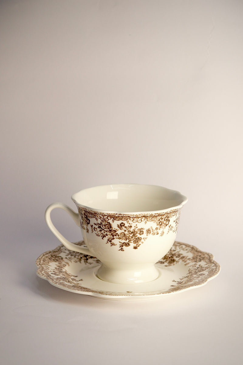 Fleury Braun Kaffeeset 12 teilig für 6 Personen