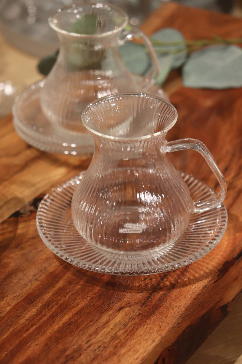Glas Untersetzer Set 6 tlg.
