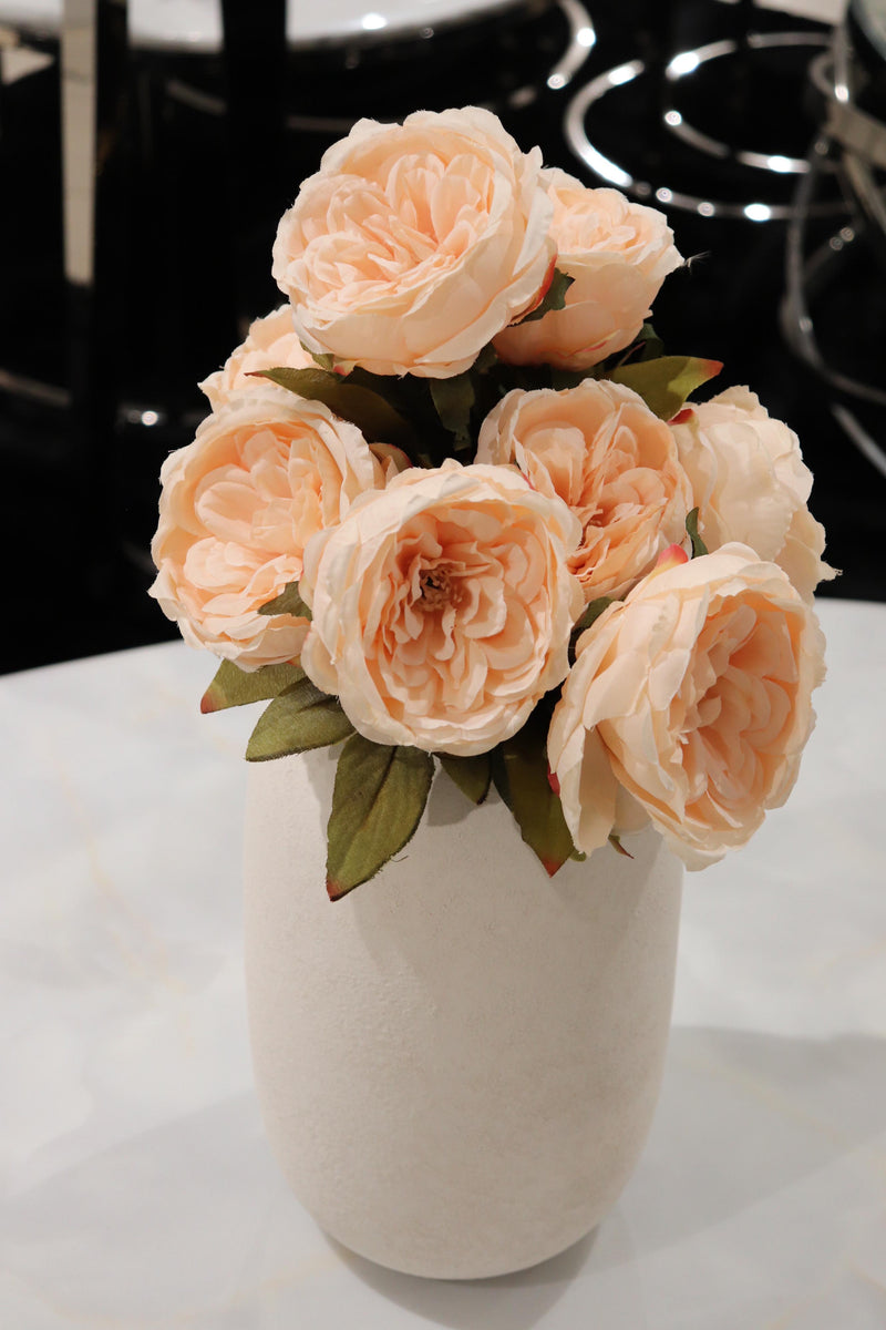 Dekoblumen Rosenbund Lachsfarben
