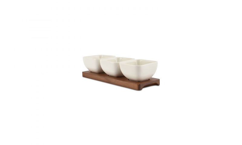 Snackset mit Holzplatte "Bite"