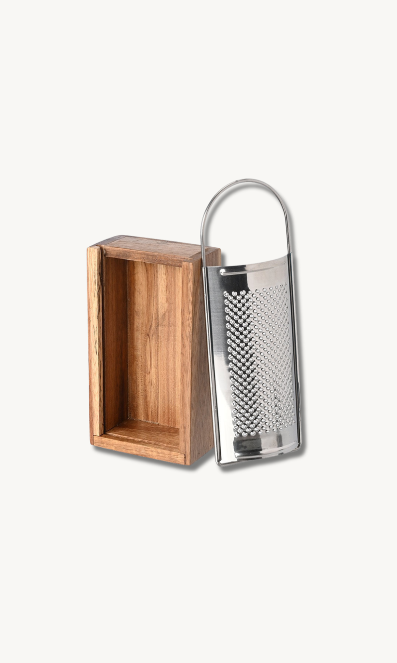 Käsereibe mit Akazie Box