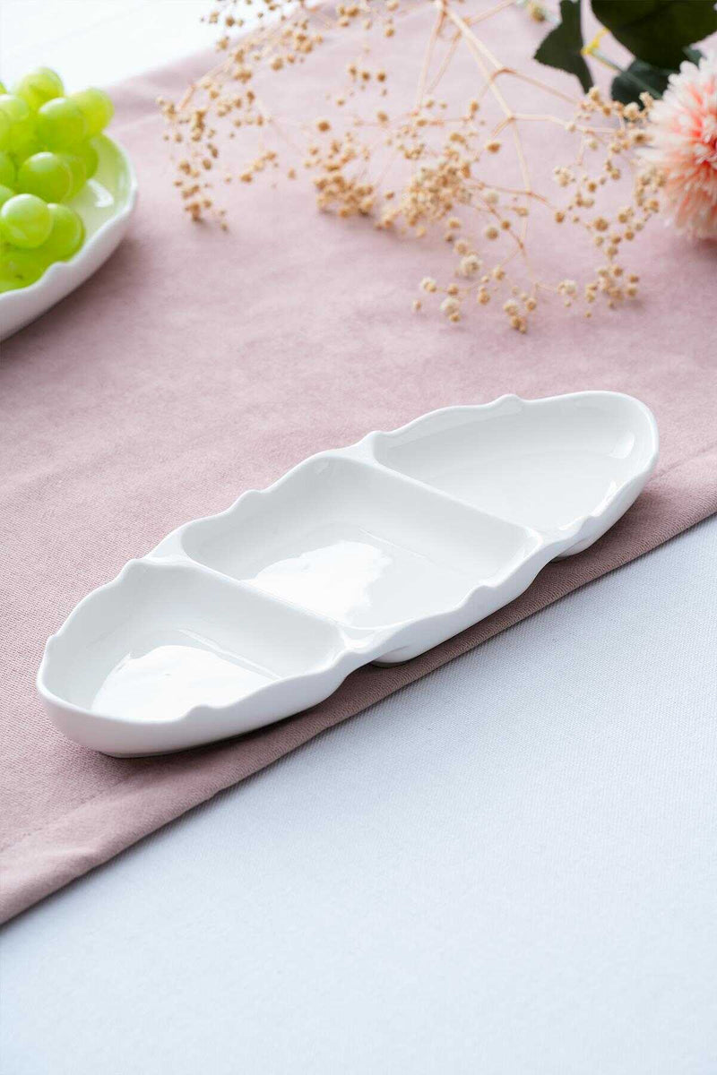 Nirvana Dipschale dreigeteilt 26cm