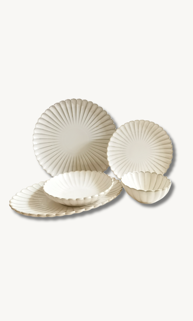 Paris Beige 25 teiliges Tafelservice für 6 Personen